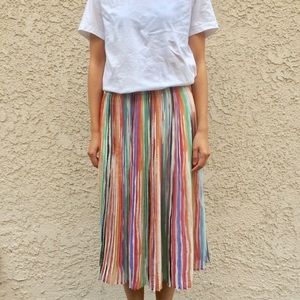 ZARA TRF Multi-color Pleated Skirt